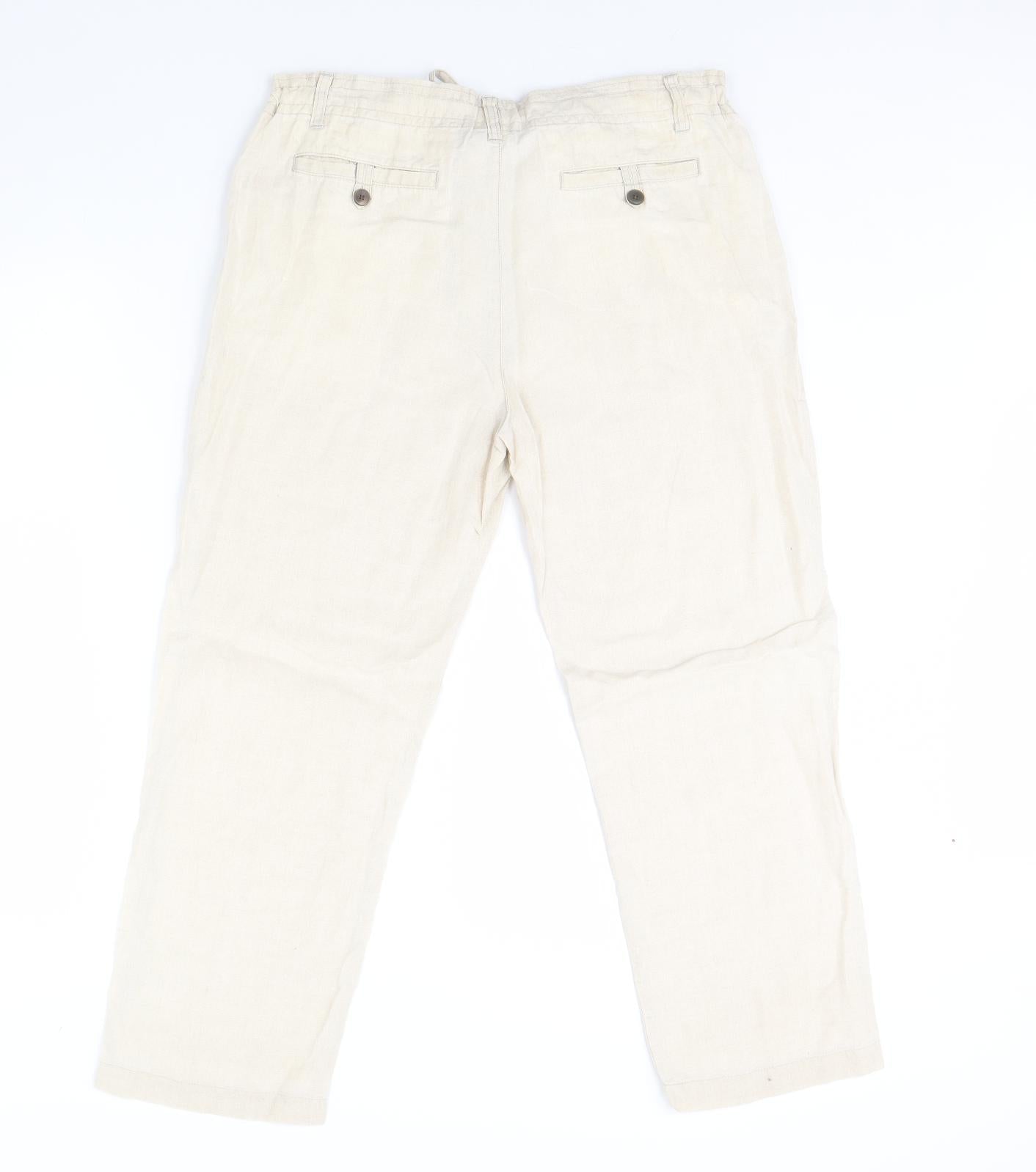 Preworn Womens Beige   Trousers  Size M L29 in