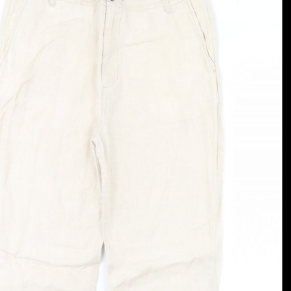 Preworn Womens Beige   Trousers  Size M L29 in