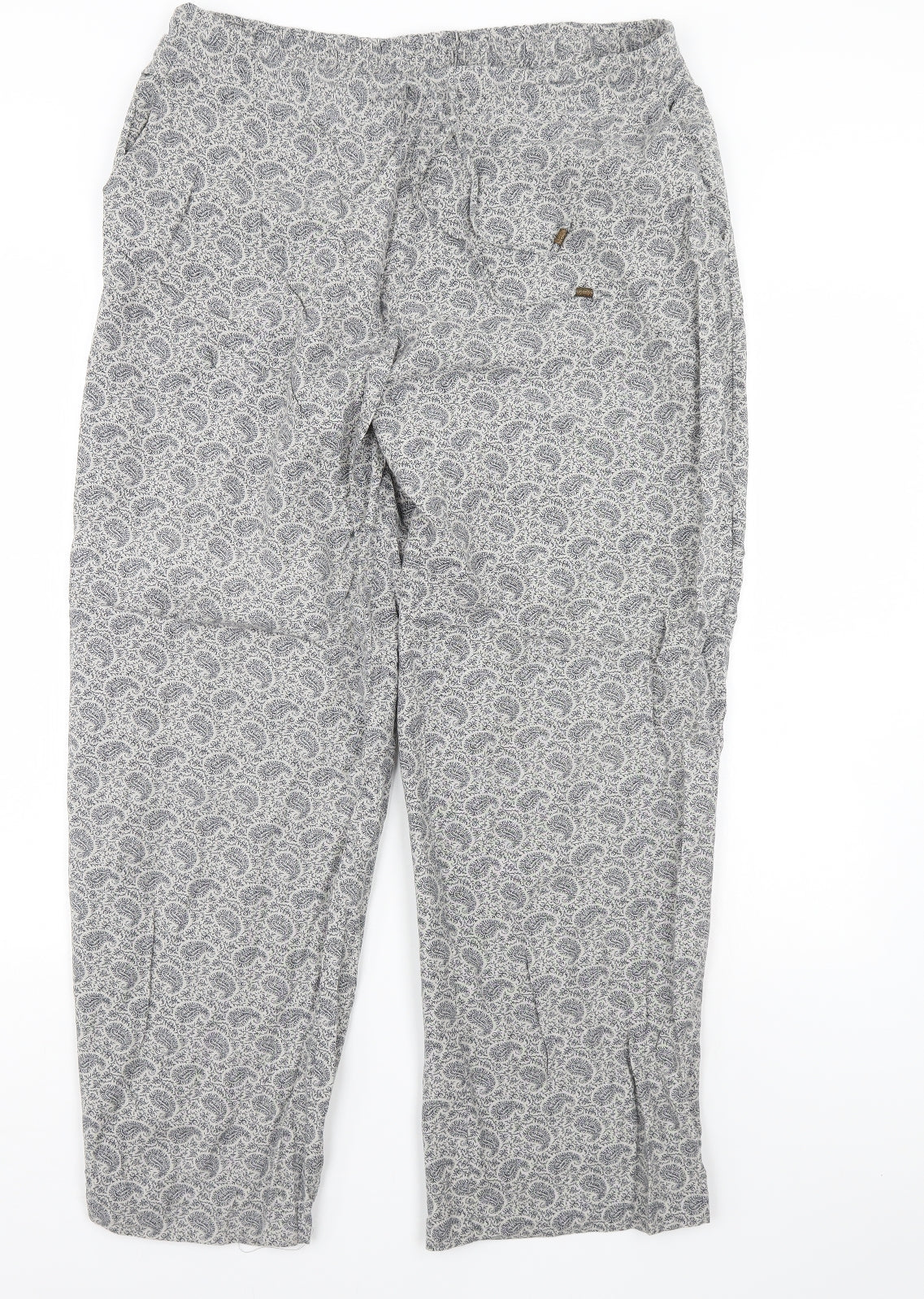 Marisota Womens Blue Fair Isle  Trousers  Size 18 L31 in