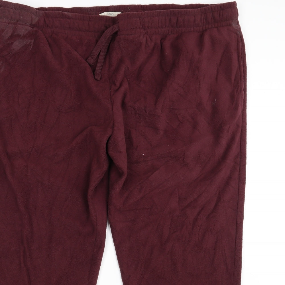 Marks and Spencer Womens Red   Sweatpants Trousers Size 4XL L26 in
