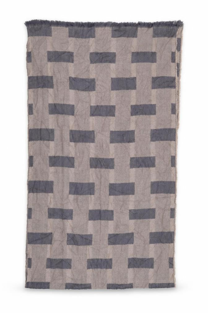 Preworn Womens Beige Geometric   Shawl/Wrap