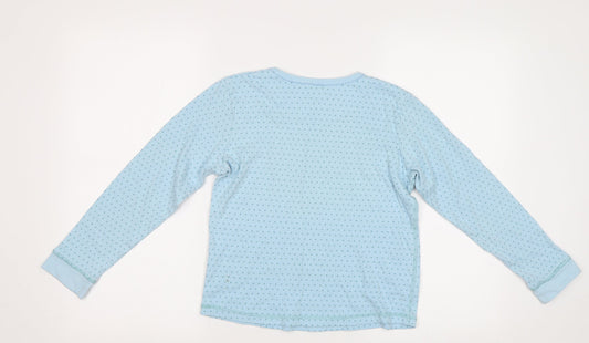 Lily&Dan Girls Blue Polka Dot  Top Pyjama Top Size 11-12 Years