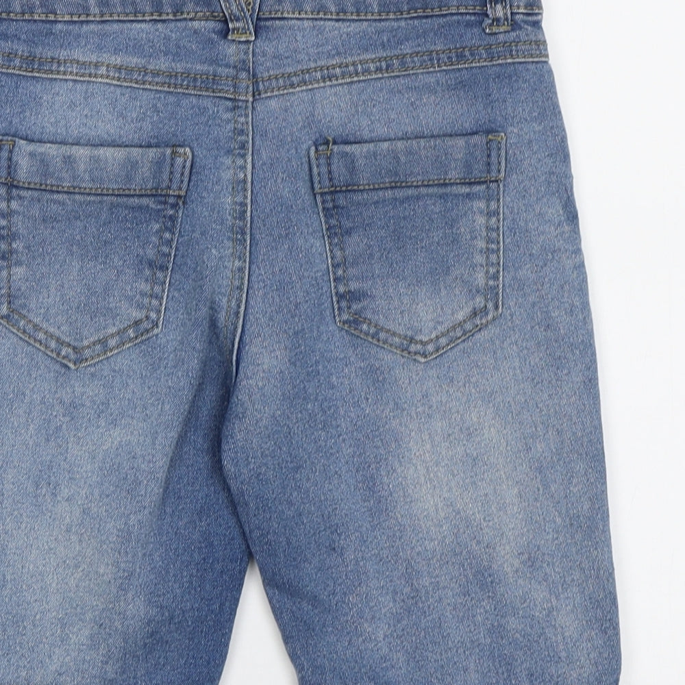 Miss E-Vie Girls Blue   Cropped Jeans Size 9 Years