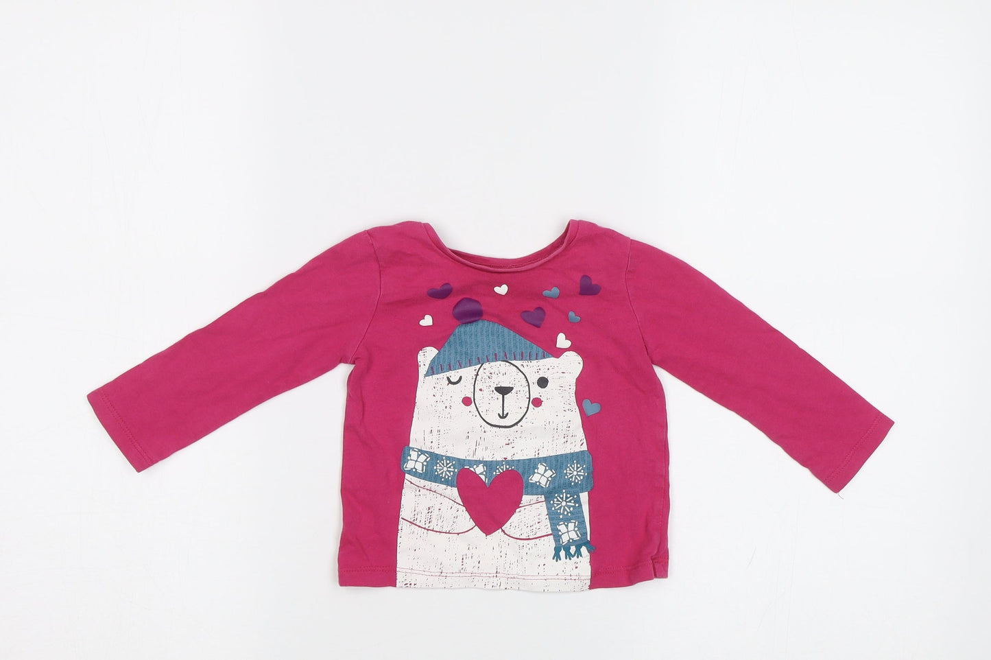 Nutmeg Baby Pink   Basic Polo Size 12-18 Months  - Bear