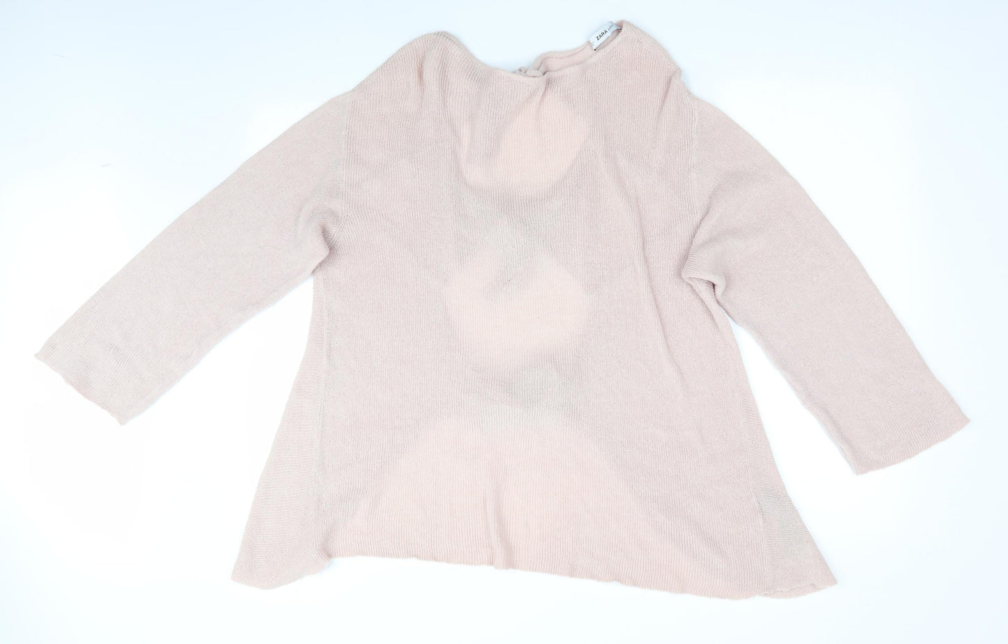 Zara Womens Pink   Pullover Jumper Size 8  - Open Back