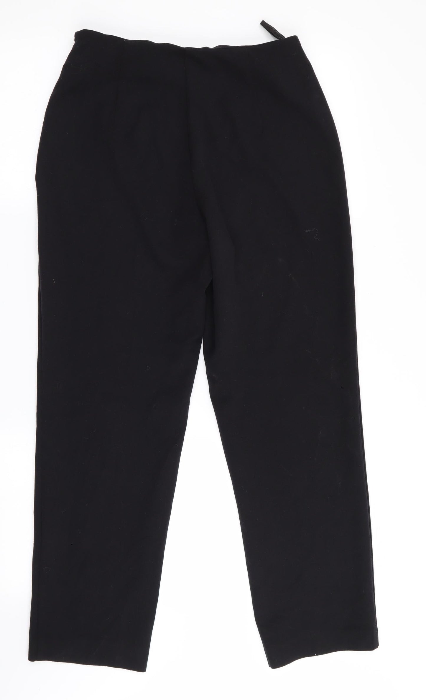 Marks and Spencer Womens Black   Trousers  Size 8 L27 in - Side zip
