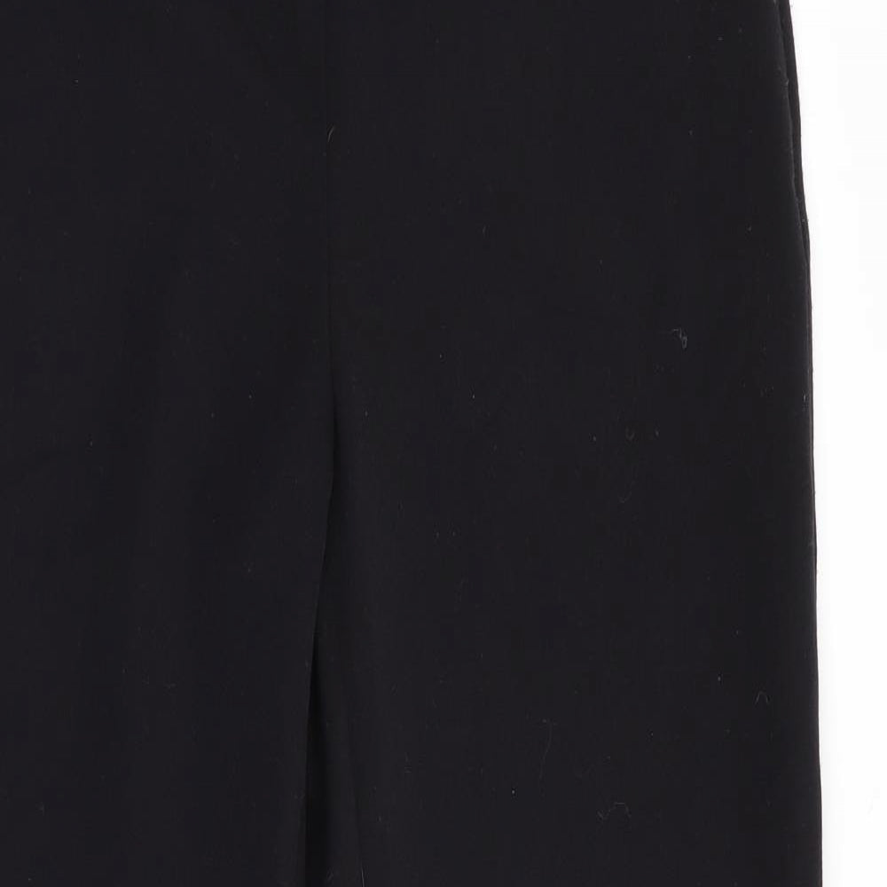 Marks and Spencer Womens Black   Trousers  Size 8 L27 in - Side zip