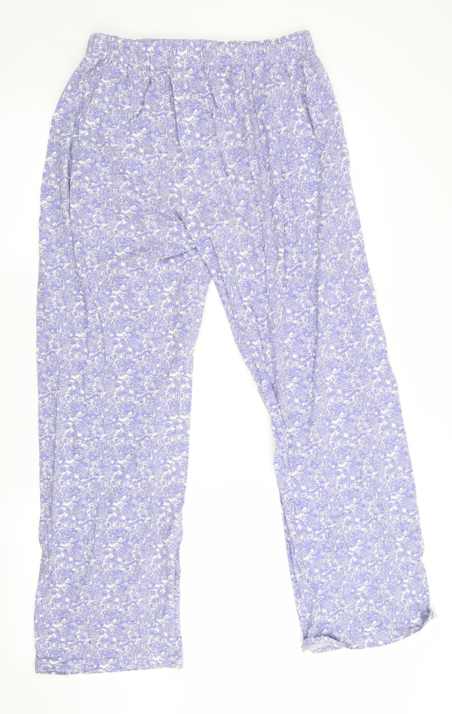 Love to Lounge Womens Purple Floral   Lounge Pants   - Elastic waist