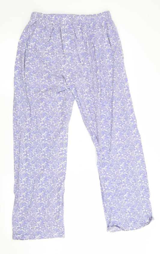 Love to Lounge Womens Purple Floral   Lounge Pants   - Elastic waist