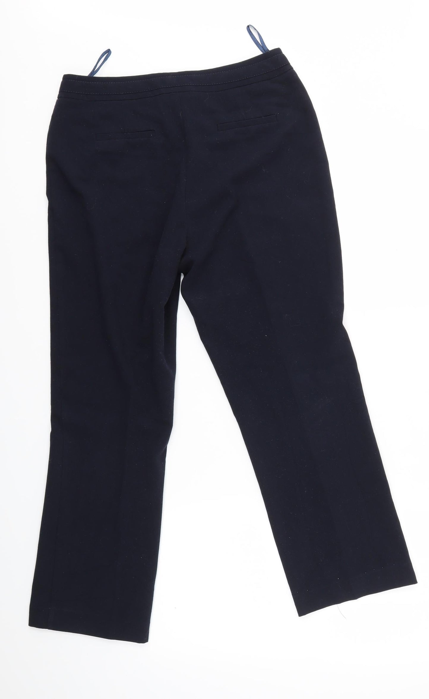 M&Co Womens Blue   Dress Pants Trousers Size 10 L25 in