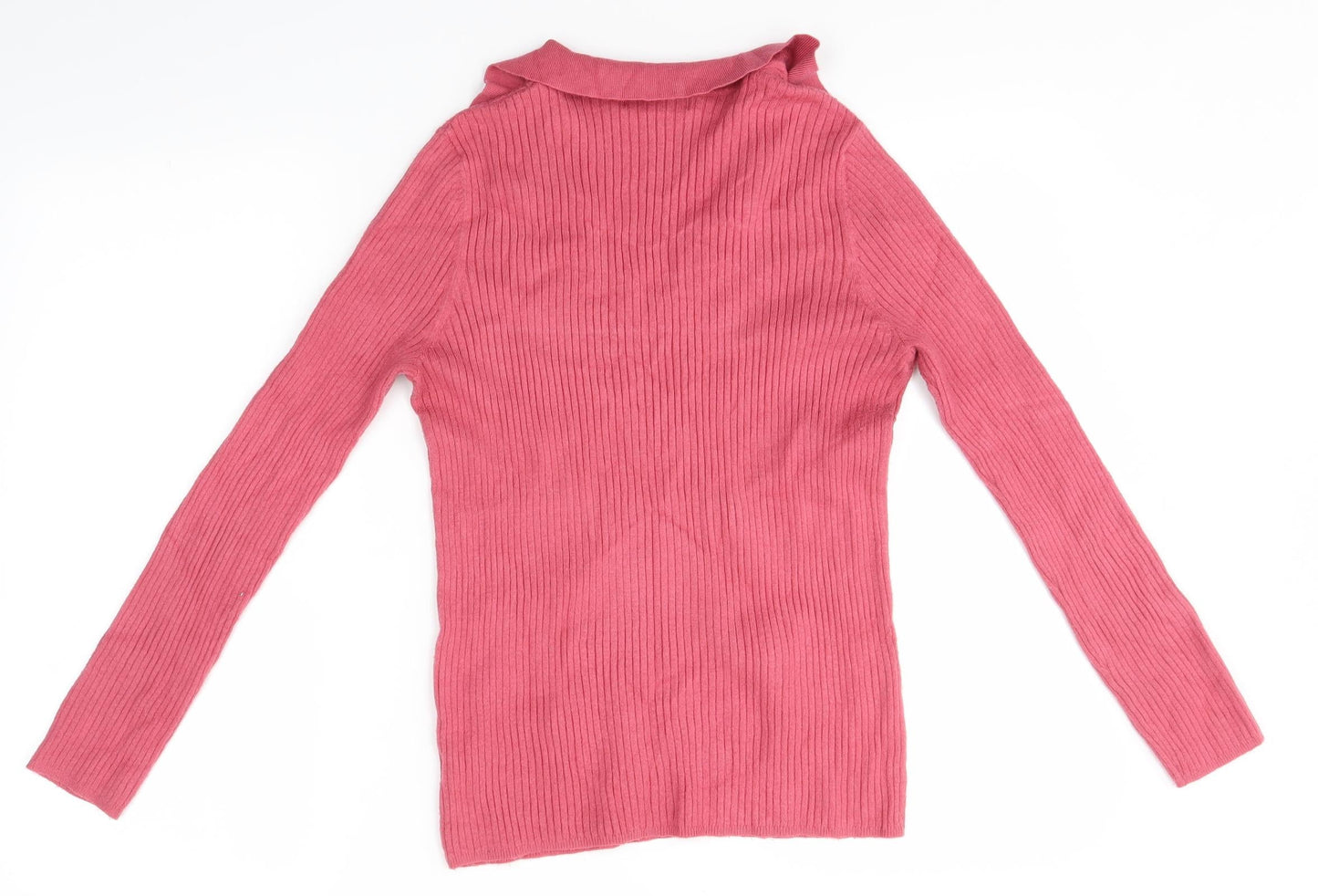 F&F Womens Pink  Knit Pullover Jumper Size 12