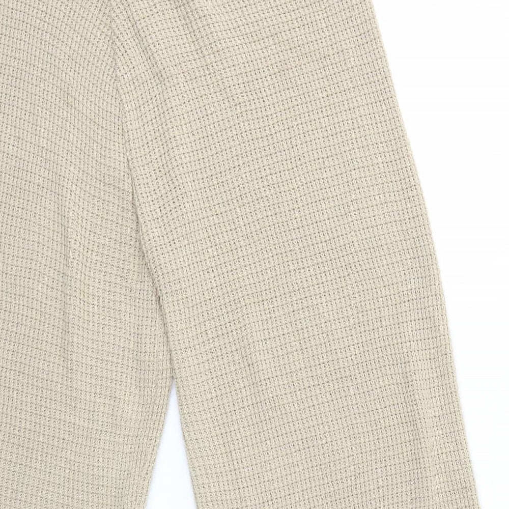 Preworn Womens Beige  Knit Trousers  Size 16 L24 in