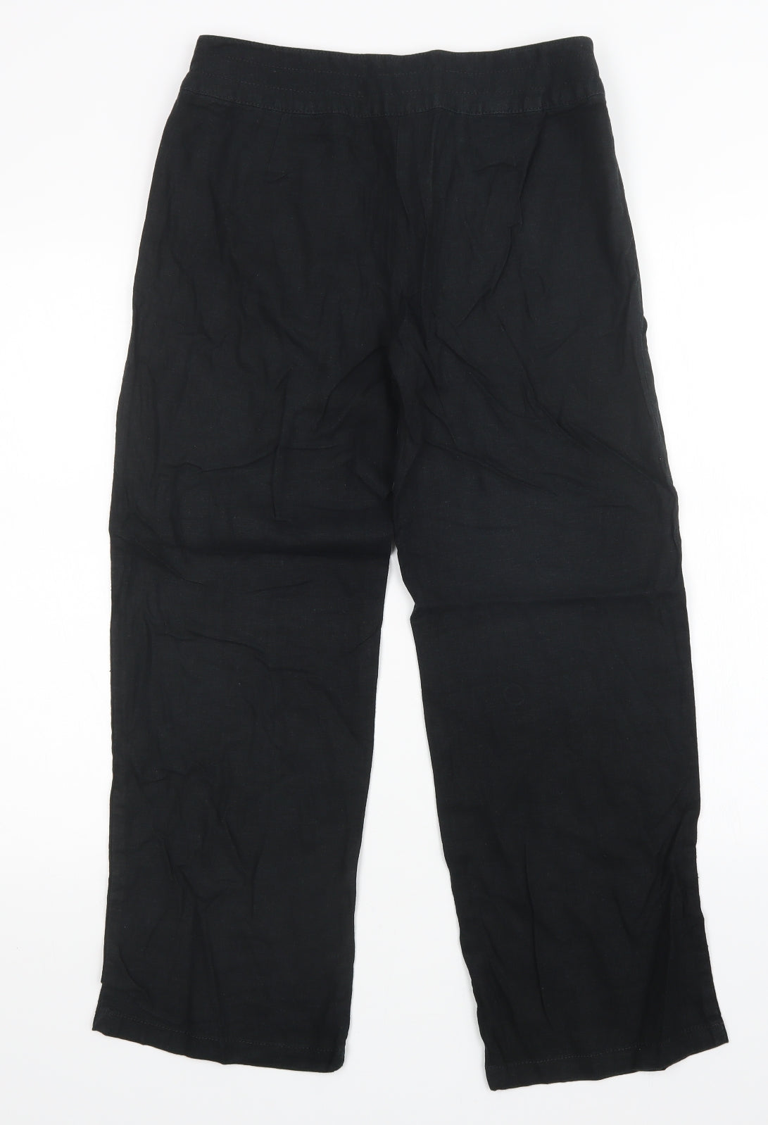 M&S Womens Black   Trousers  Size 10 L27 in