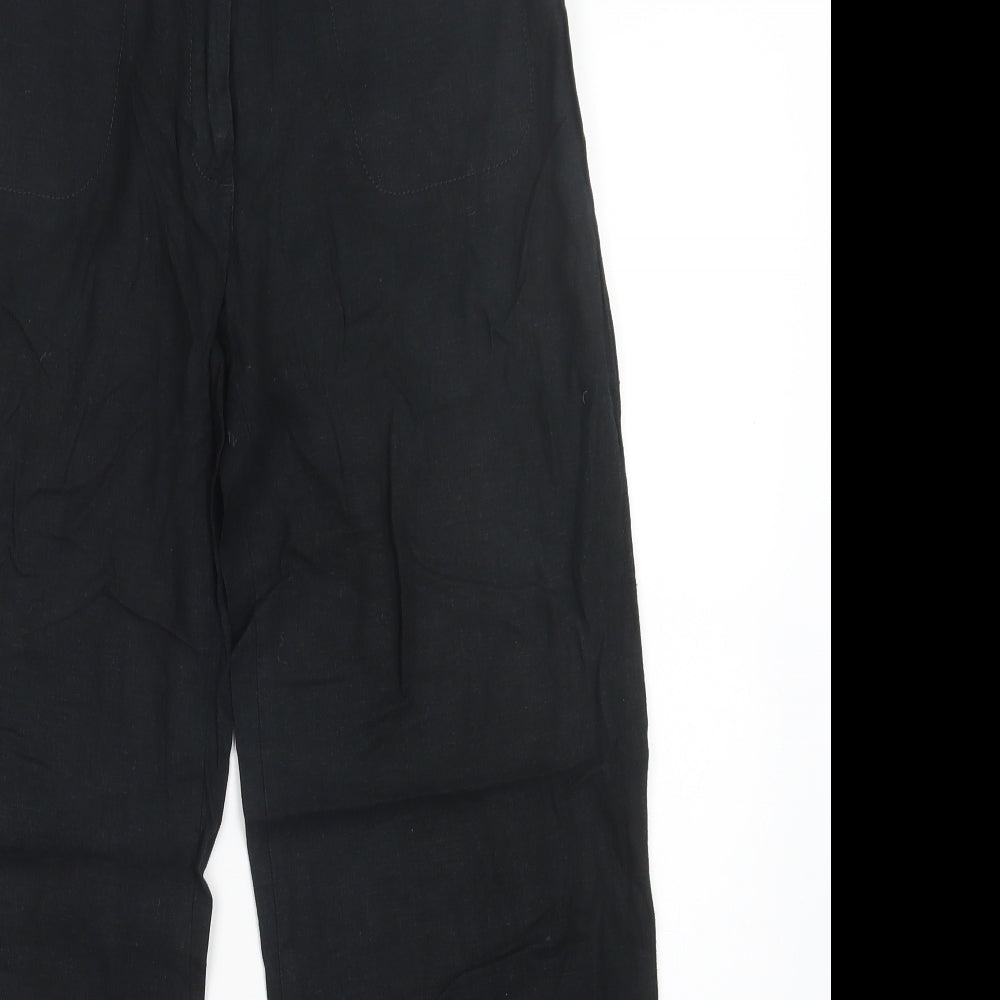 M&S Womens Black   Trousers  Size 10 L27 in