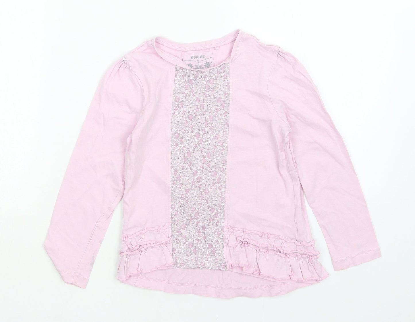 TU Girls Pink   Basic T-Shirt Size 5 Years