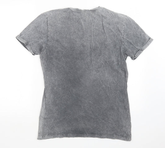 Cedar Wood State Mens Grey    T-Shirt Size S