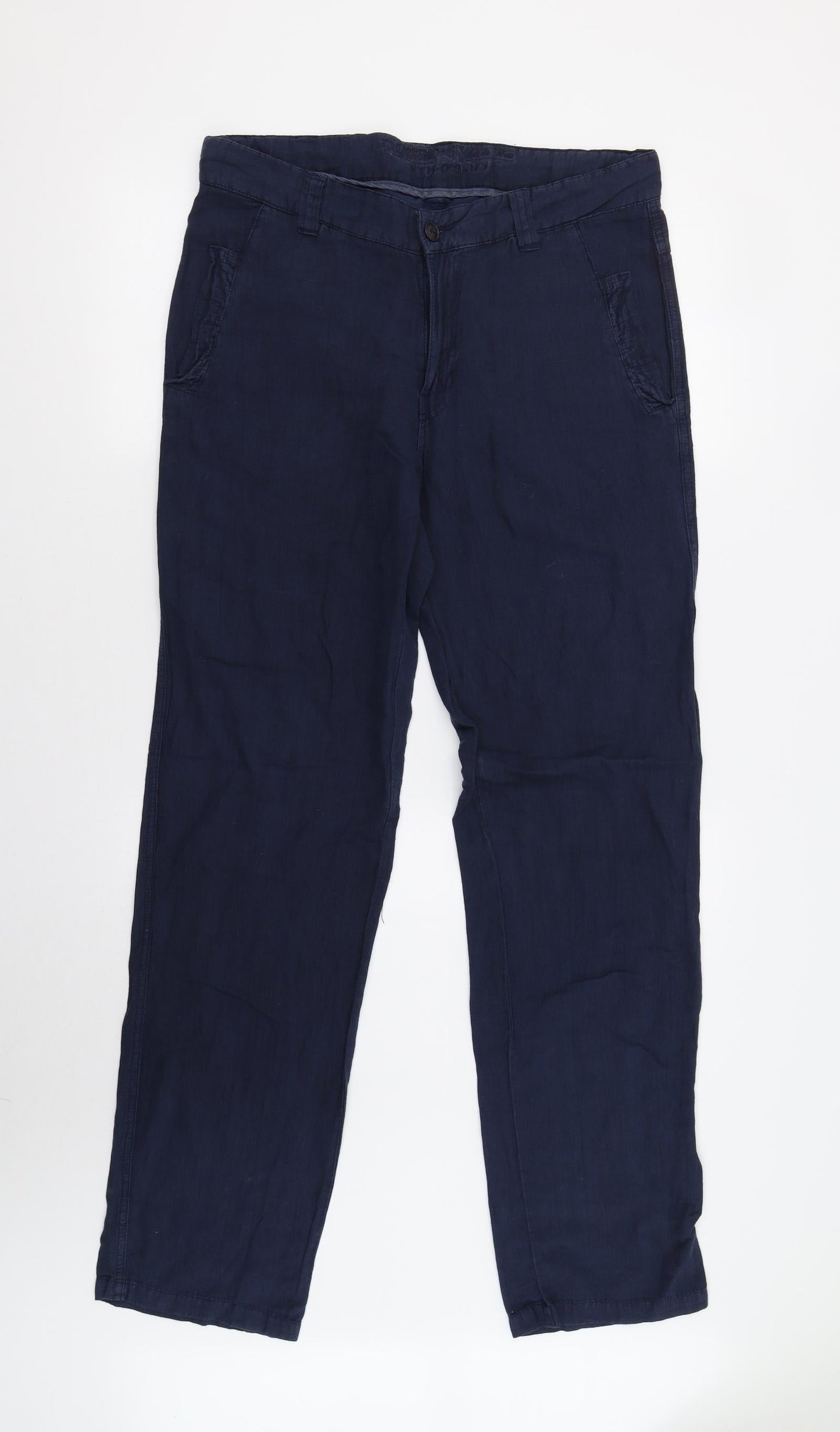 Preworn Womens Blue   Trousers  Size 14 L33 in