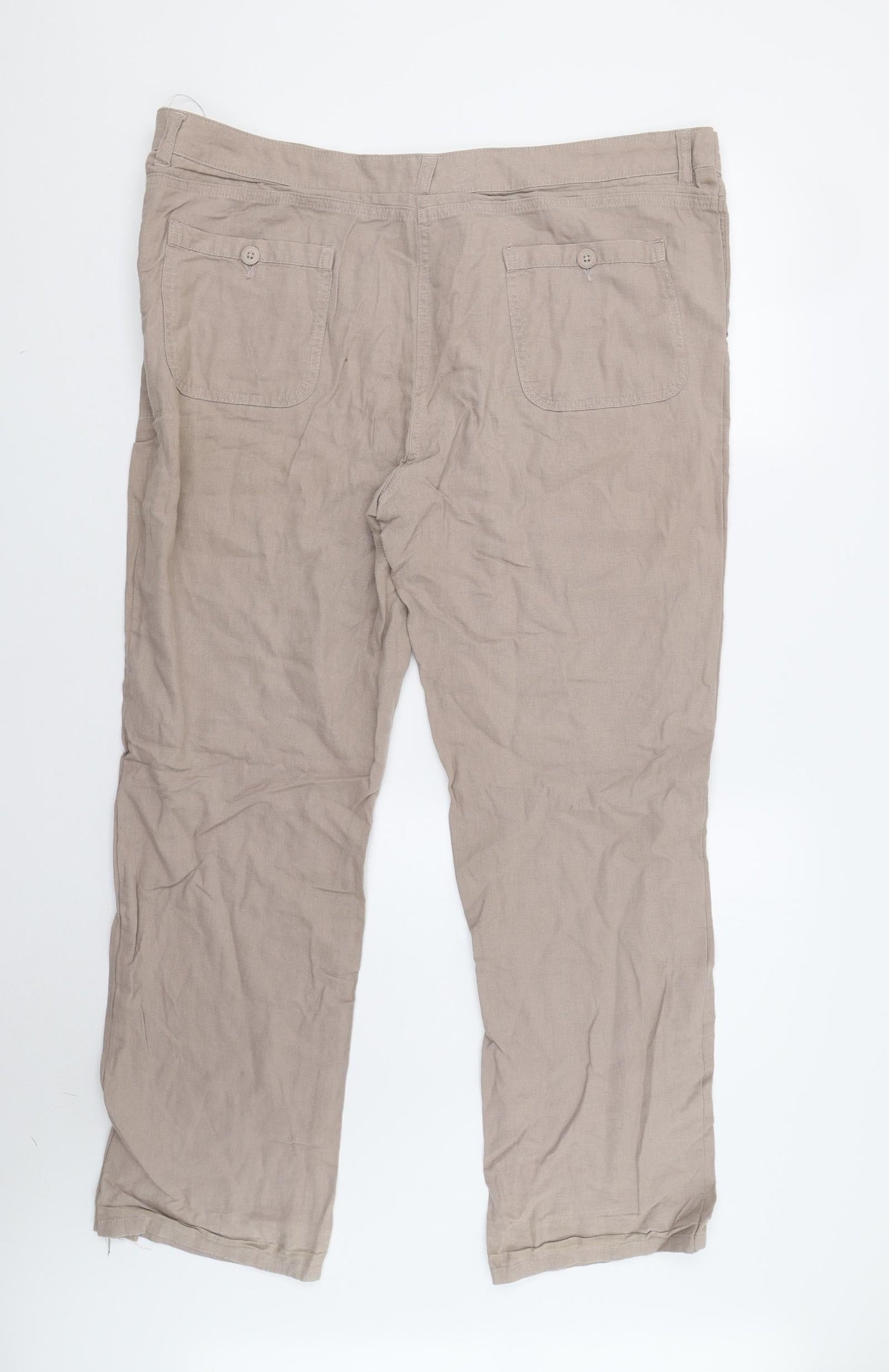 Preworn Womens Beige   Trousers  Size XL L30 in