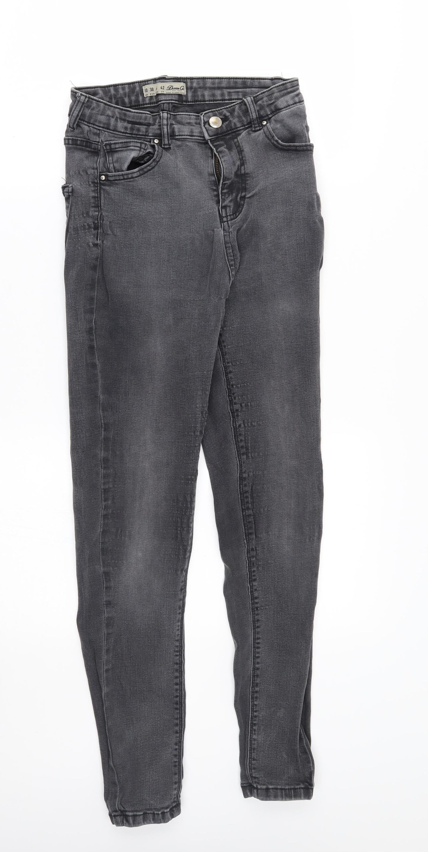 denim co Womens Grey   Skinny Jeans Size 10 L26 in