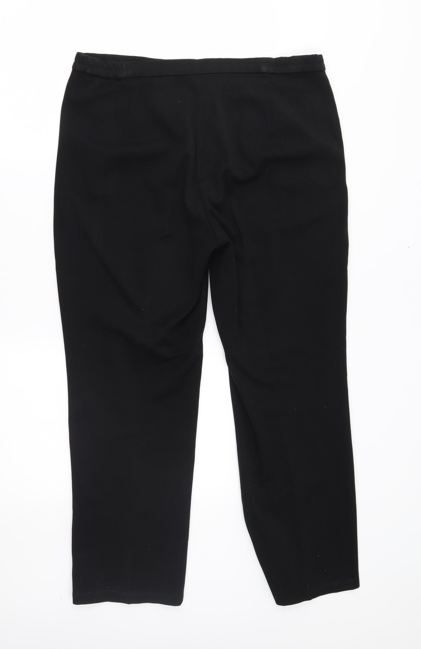 M&S Womens Black   Trousers  Size 12 L26 in