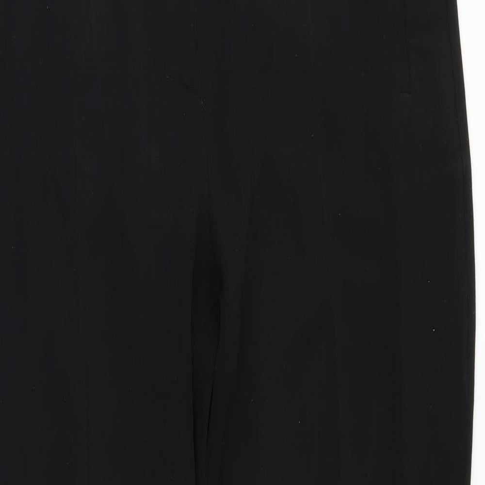 M&S Womens Black   Trousers  Size 12 L26 in