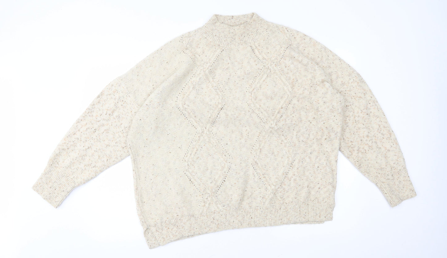 M&Co Womens Beige   Pullover Jumper Size 18