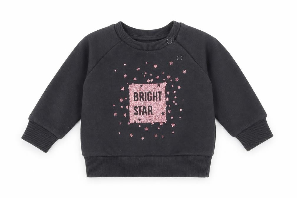 Primark Girls Grey   Pullover Jumper Size 0-3 Months  - bright star