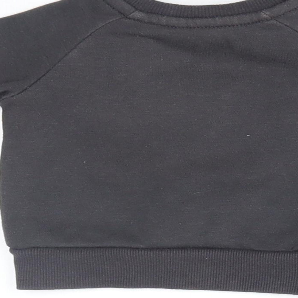 Primark Girls Grey   Pullover Jumper Size 0-3 Months  - bright star