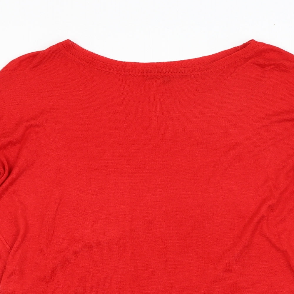 New Look Womens Red   Pullover Jumper Size 10