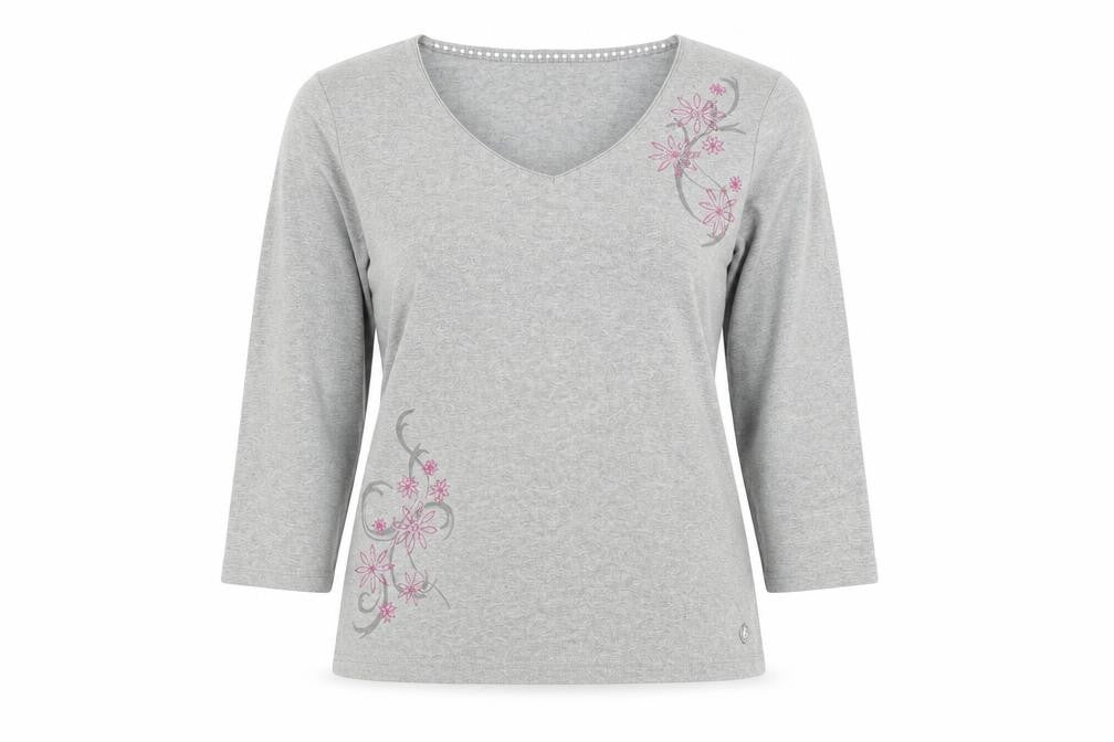 Front view of Maine New England women’s grey jumper, size UK 12