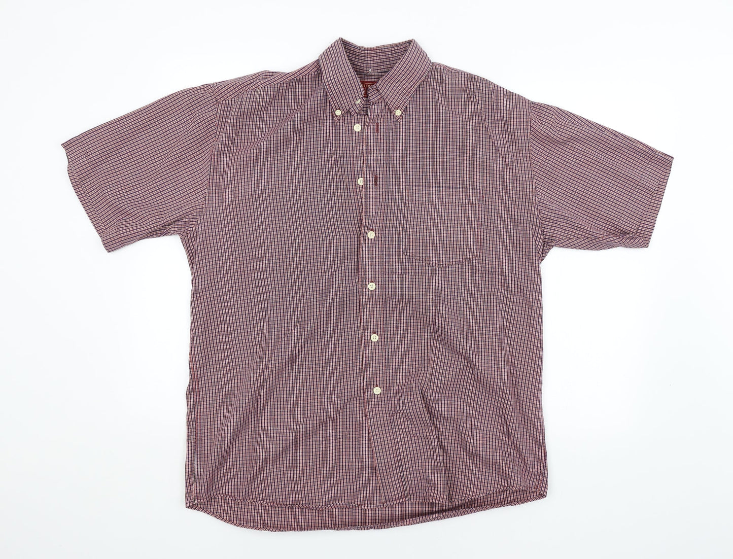 Burton Mens Multicoloured Check   Button-Up Size M