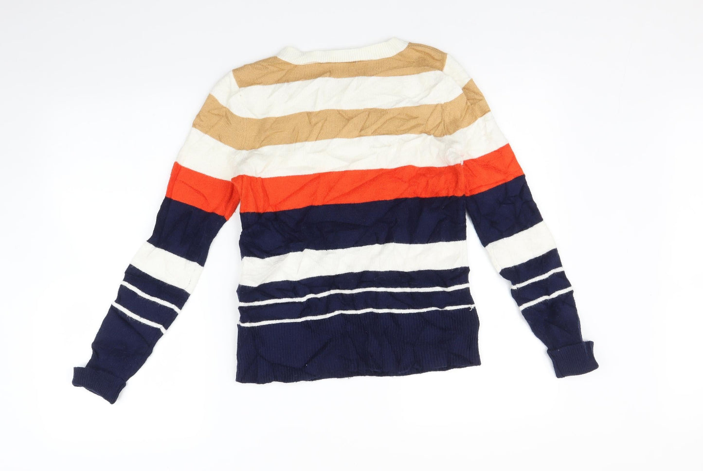 Oasis Womens Multicoloured Striped  Pullover Jumper Size S