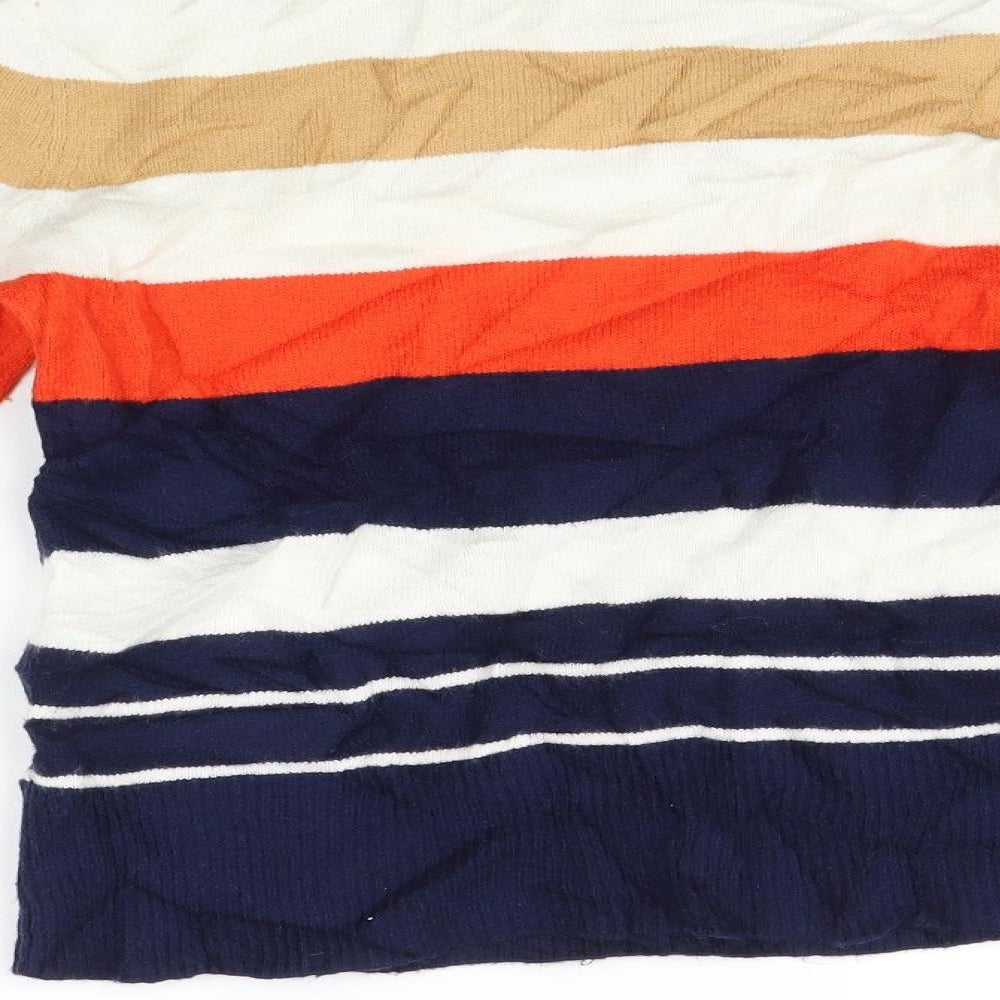 Oasis Womens Multicoloured Striped  Pullover Jumper Size S