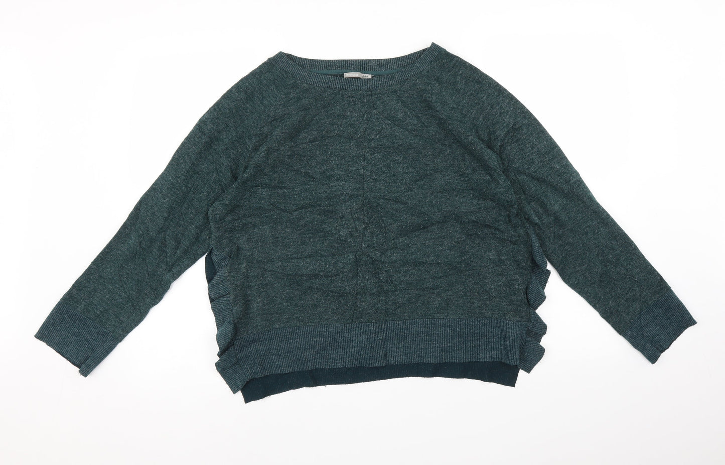 Zara Womens Green   Pullover Jumper Size M