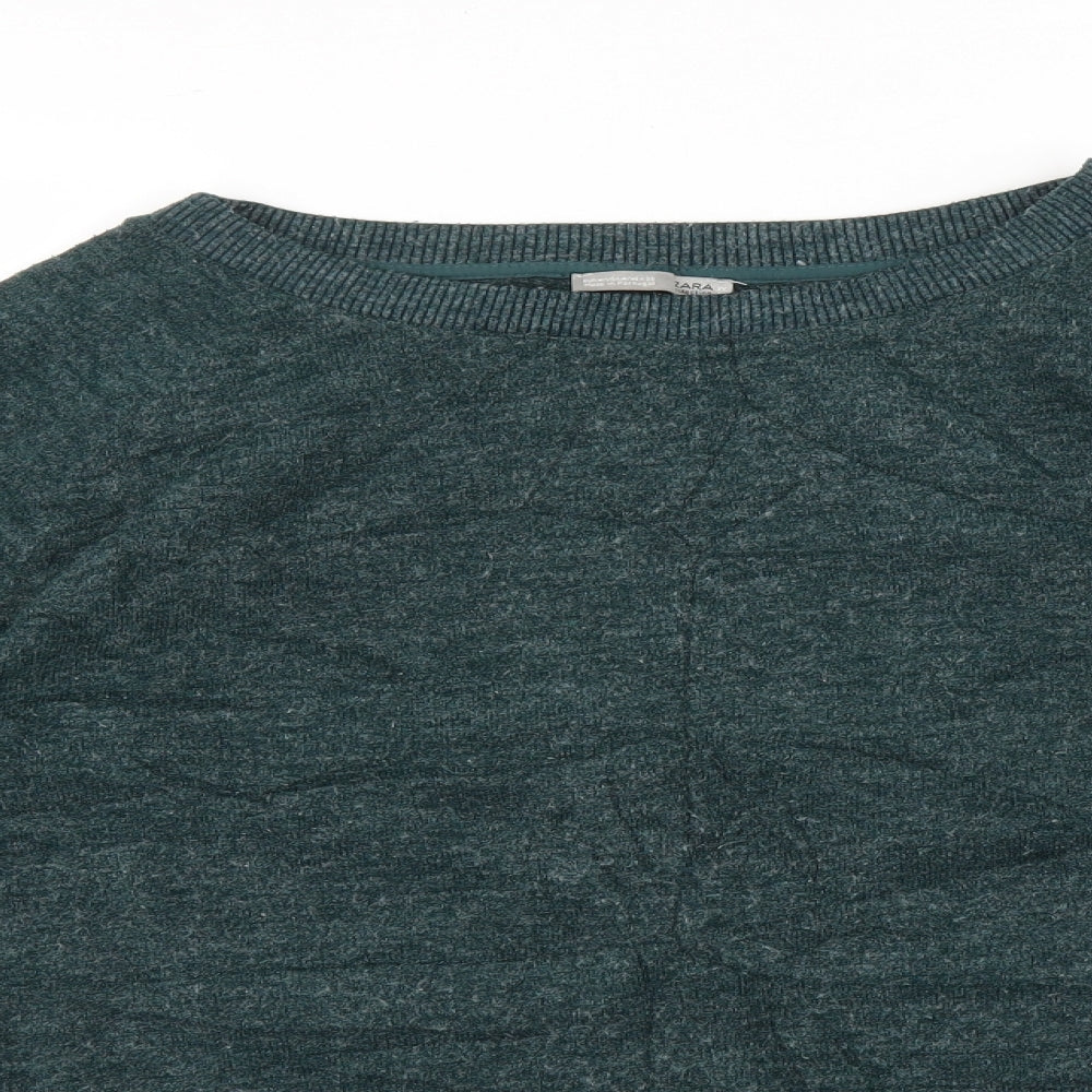 Zara Womens Green   Pullover Jumper Size M