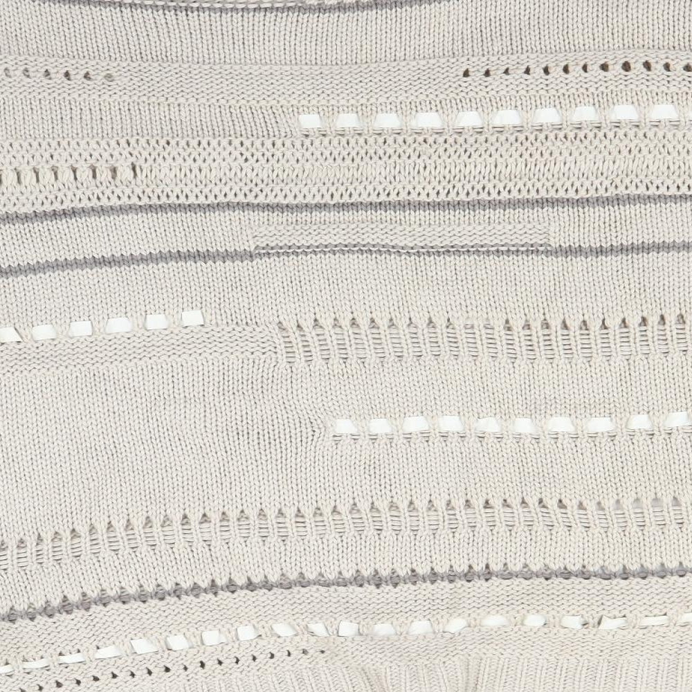 Marks and Spencer Womens Beige Striped  Pullover Jumper Size 18