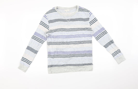 Marks and Spencer Womens Multicoloured Striped   Pyjama Top Size 8