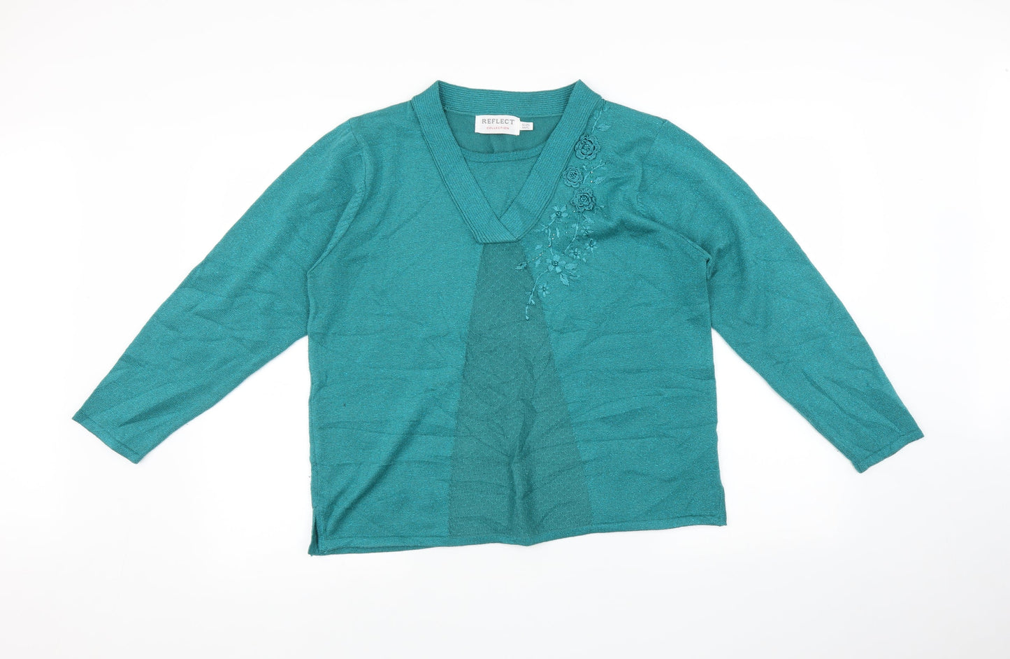 reflect Womens Blue   Pullover Jumper Size M