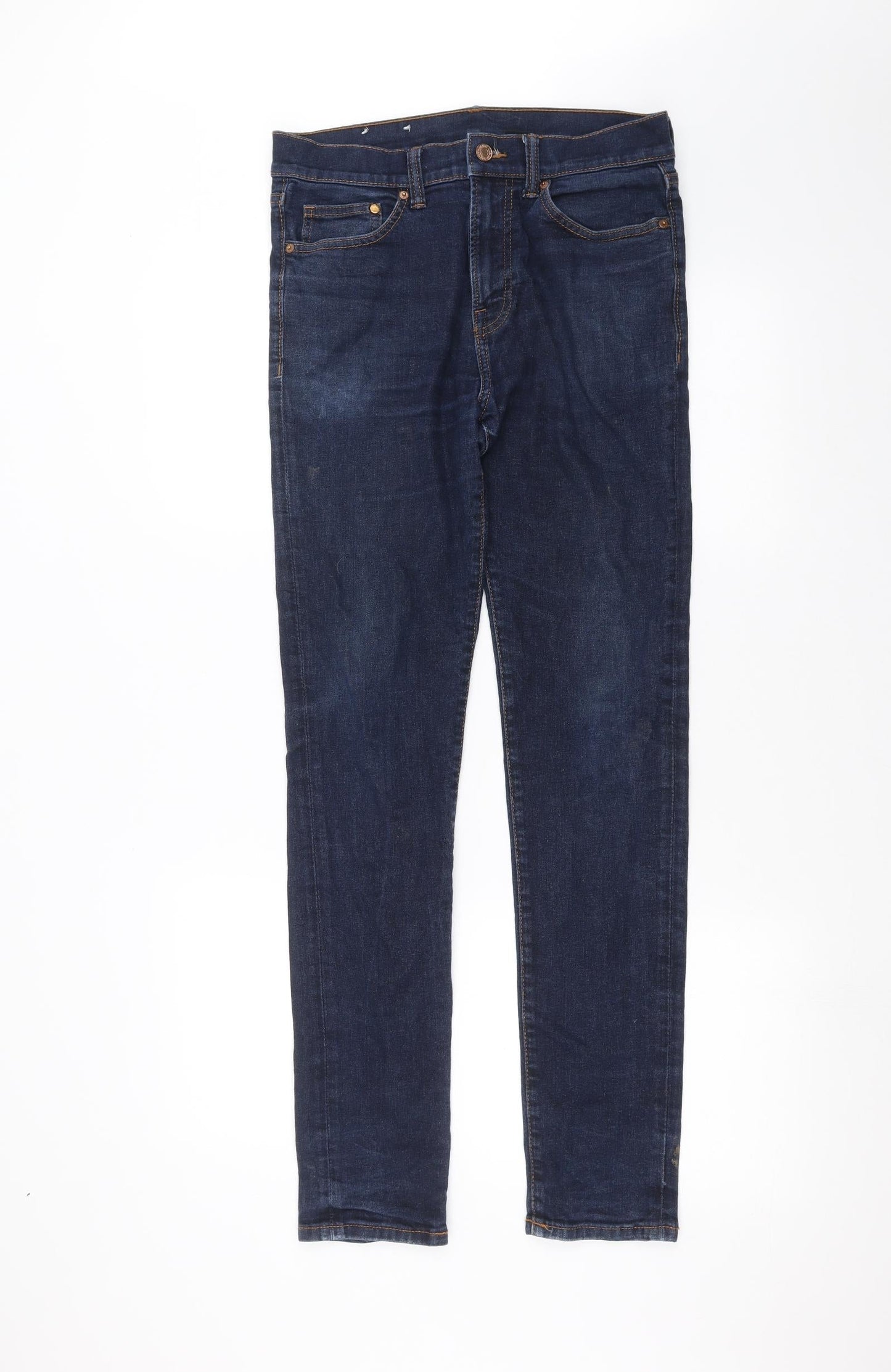 Preworn Womens Blue  Denim Skinny Jeans Size 30 in L30 in