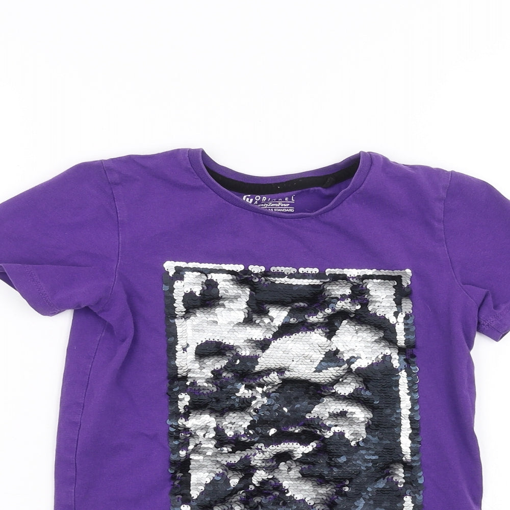 TU Girls Purple   Basic T-Shirt Size 5 Years