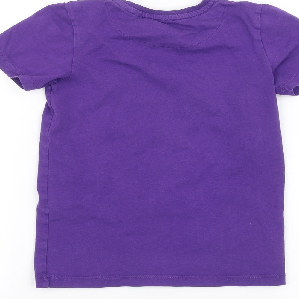 TU Girls Purple   Basic T-Shirt Size 5 Years