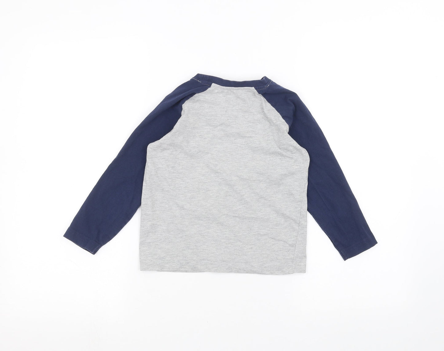 Matalan Boys Grey   Basic T-Shirt Size 7 Years