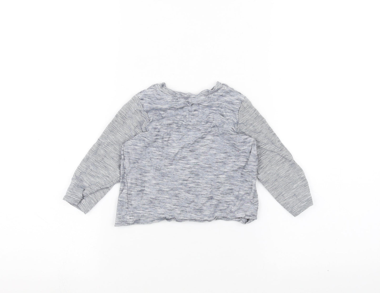George Baby Blue Striped  Basic T-Shirt Size 12-18 Months