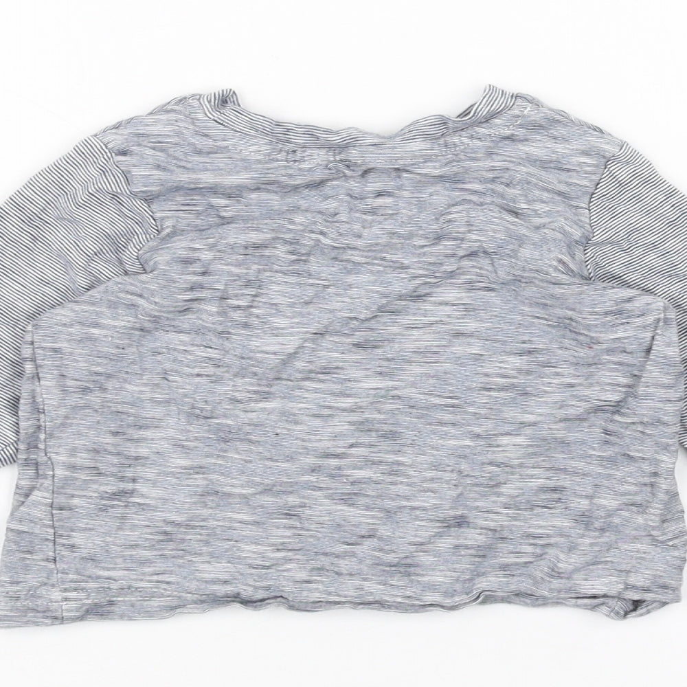 George Baby Blue Striped  Basic T-Shirt Size 12-18 Months