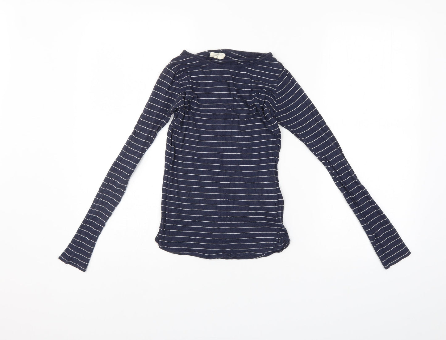 New Look Womens Blue Striped  Pullover Jumper Size 8