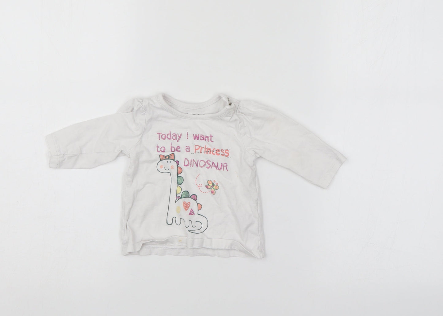 Nutmeg Baby White   Pullover Jumper Size 3-6 Months