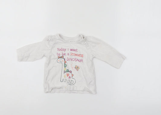 Nutmeg Baby White   Pullover Jumper Size 3-6 Months