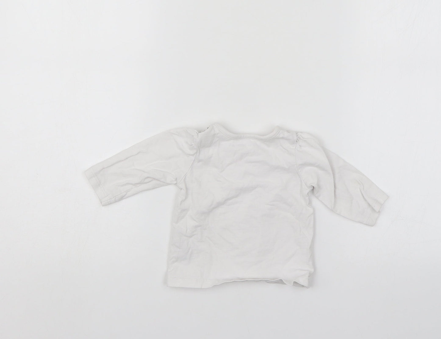 Nutmeg Baby White   Pullover Jumper Size 3-6 Months