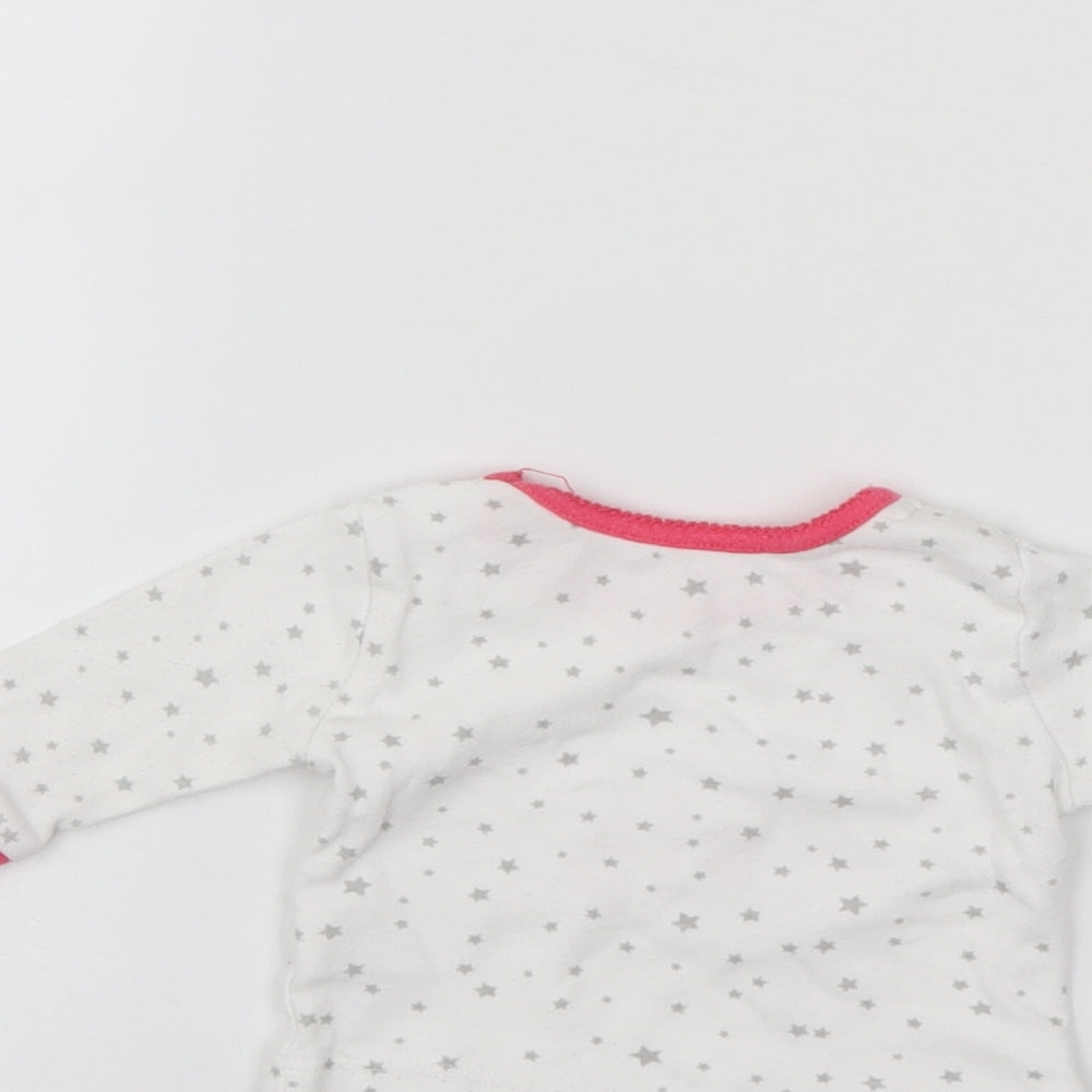 Primark Girls White   Pullover Jumper Size 0-3 Months