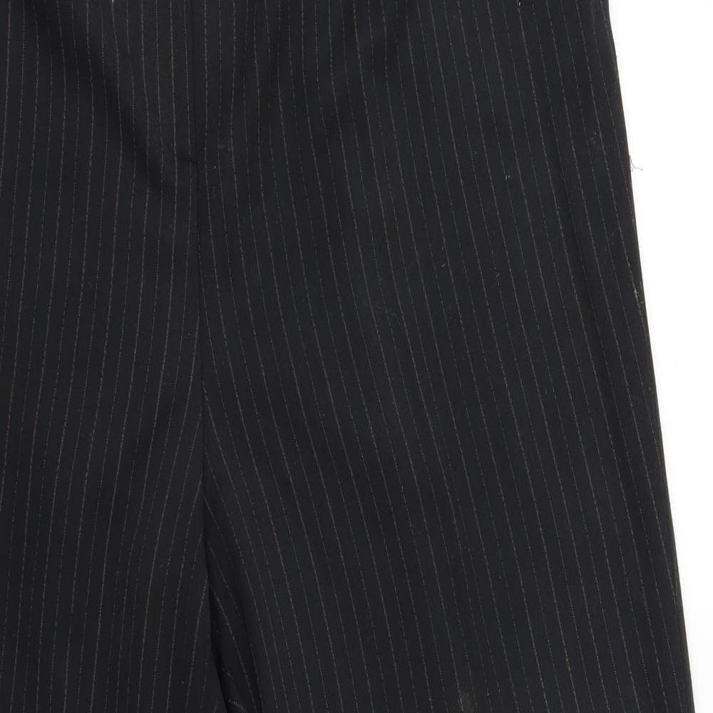 essence Womens Black Striped  Trousers  Size 22 L26 in